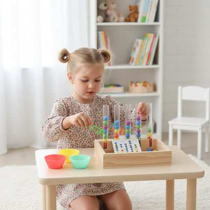 Montessori Test Tube Colours and Numbers Play and Learning Set