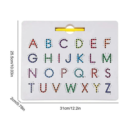 Educational magnetic ball writing board