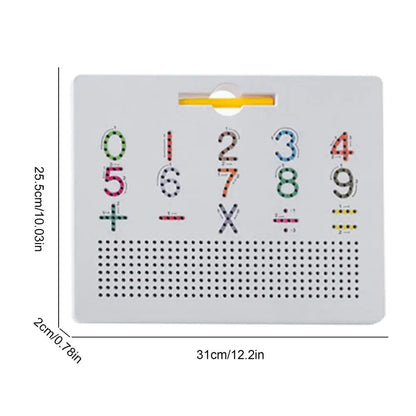 Educational magnetic ball writing board